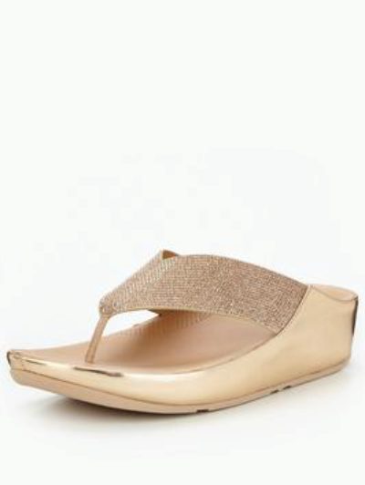 Fitflop Crystall&Trade; Sandal - Rose Gold Fitflop Crystall&Trade; Sandal - Rose Gold